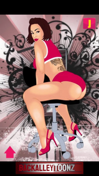 Jaz Sexy Tlustý Velký Zadek Tanec Na Židli