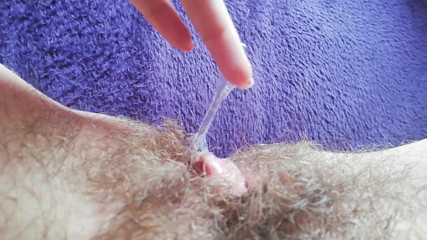 Cuteblonde666: Extreme close up big clit orgasm intense clitoris stimulation
