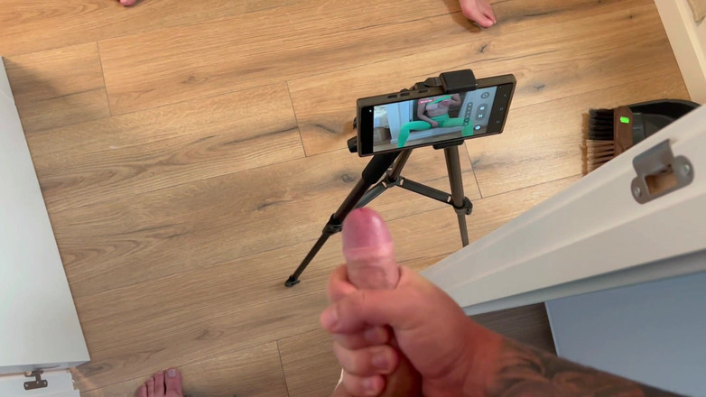 LaraRussian Doll: Lucky Guy Masturbates While His Girlfriend Shoots Porn Videos!!