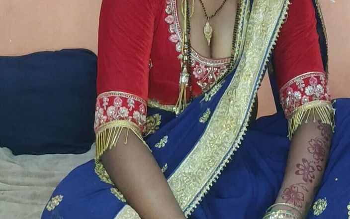 Mamta-Bhabhi-76xx: Left Stepsister of Indian Village in Lal Saari, Left Aunty...