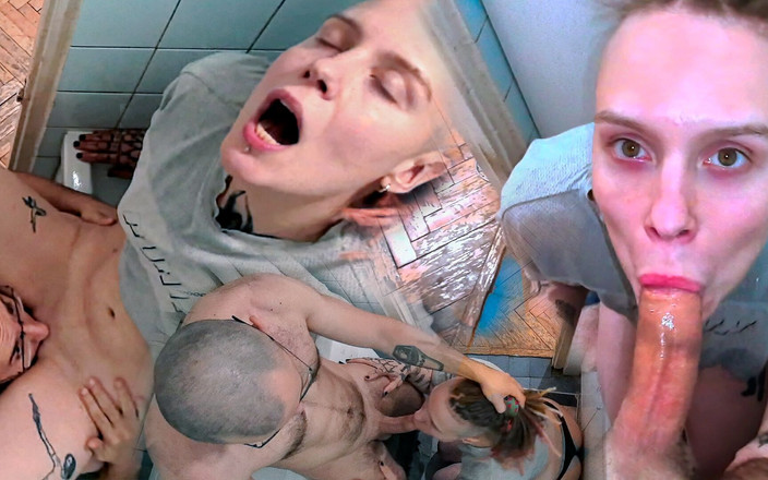 Balaklava Girl: Vår morgonrotine! Hårt badrum knull, hennes fitta förstördes bara!