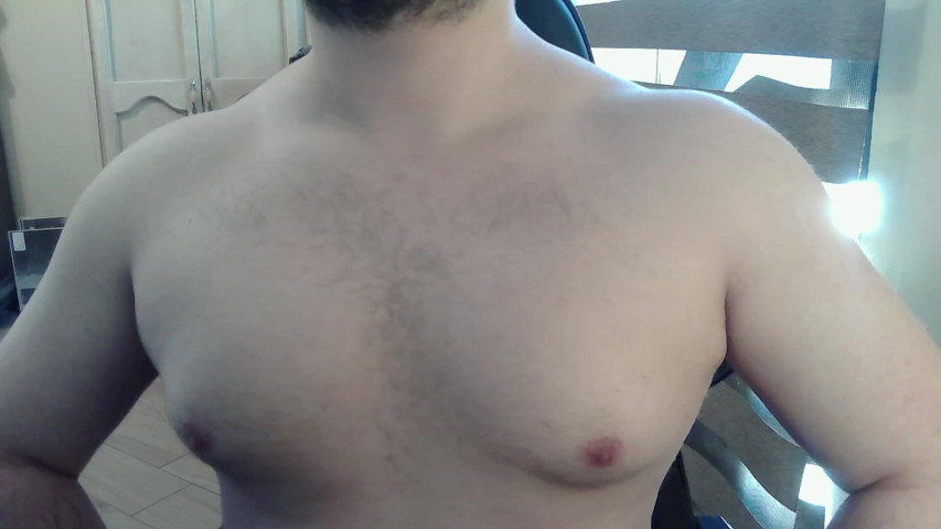 Muscular Stud Plays with His Nipples and Muscles (Himbo Fox)