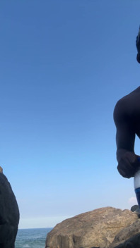 Exhibitionism on the Beach 10 Inches Dick BBC