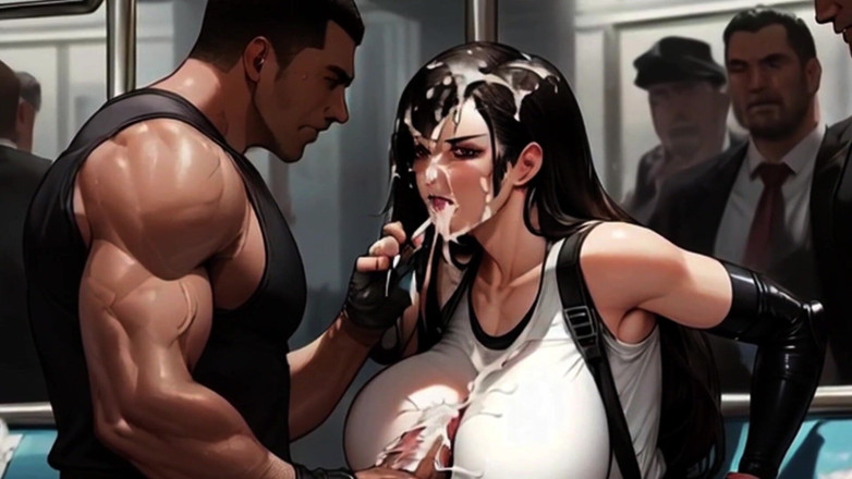 Spicy Toons: Tifa โดนเย็ดนมบนรถไฟมิดการ์