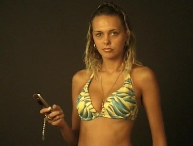 Flash Model Amateurs: She is talking on the phone in her bikini