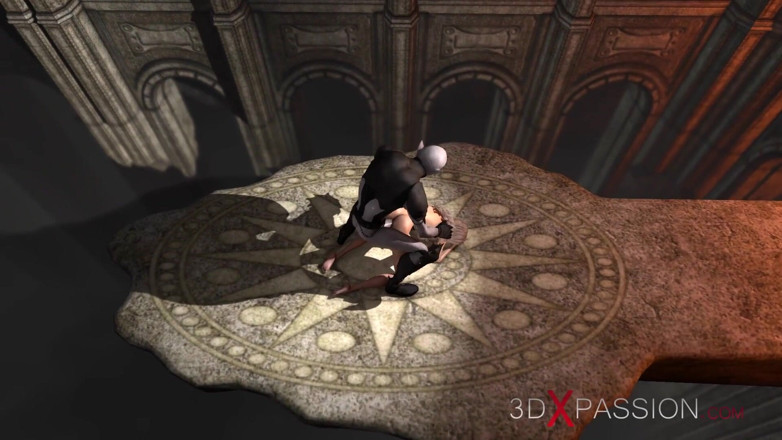 3dxpassion: Una donna sexy viene scopata duramente da un demone Zepar...