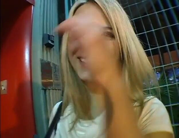 Outdoor pervs: POV picked up a hot busty blonde and fucked her...