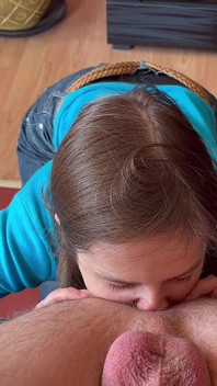 I Cum on Her Tongue After Good Sucking and Rimming