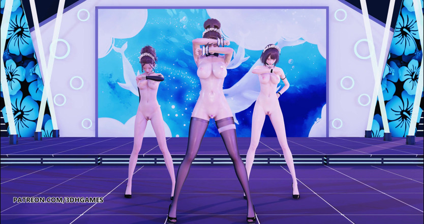 3D-Hentai Games: Hurly burly sexy mucama striptease caliente 4k