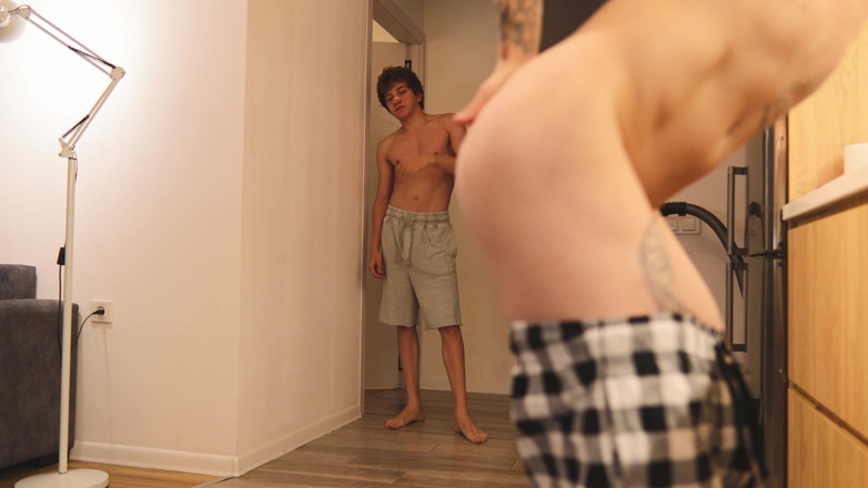 Ethan Lestray: Caught My Roommate Fingering His Smooth Ass Then Rimming Him...