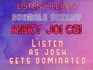Camp Sissy Boi: सुनें और जानें किन्नर Brandy द्वारा जोश की आवाज के साथ श्रृंखला किंकी लंड हिलाने के निर्देश सीईआई