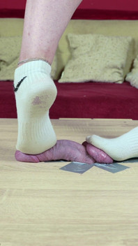 Cockbox CBT and Cock Trampling in Dirty Socks, Femdom Jozi Trample