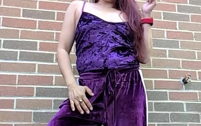 JasmineJade: Morning Smoke in My Purple Velour Outfit