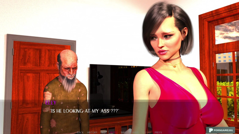 Porngame201: O soție sexy este futută de un bătrân pervers