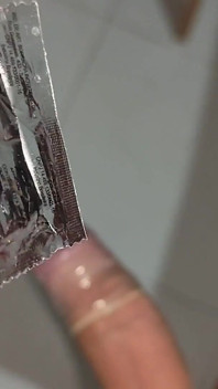 Reusing Straight Stepdaddy's Tight Condom