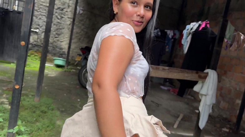 EMY_AND_JONH: Student Is Surprised by Her Teacher in the Patio of...