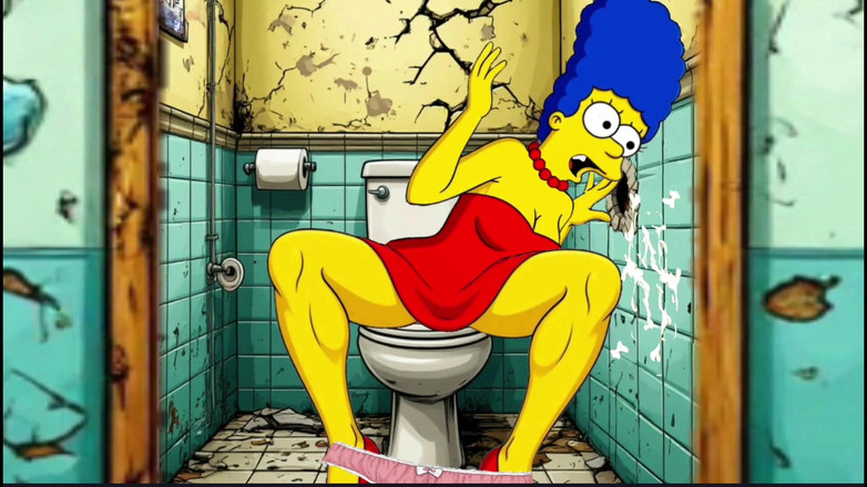 Octopussy Lovers Club: Dona de casa casada é fodida em um banheiro sujo. Paródia...