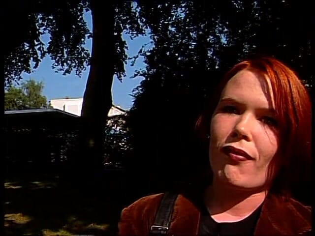 Lucky Cooch: Redhead hottie talking to a guy