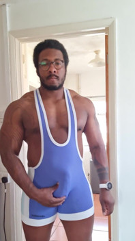 Love This Blue Singlet Get Me Hard and Ready to Cum