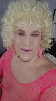 Kissing a Blonde Transvestite?