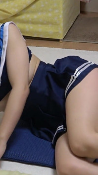 Pouze apartmán japonských dívek, Holky s velkými prsy Bez podprsenky Krátká studentská uniforma, Mini sukně, Wedgie Thong, Ponožky, Svádění Fitness