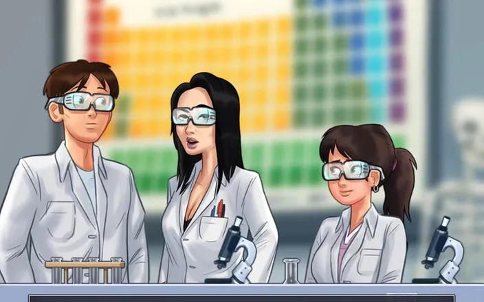 Miss Kitty 2K: Summertime Saga Reworked - 13 Underneath the Lab Coat by Misskitty2k