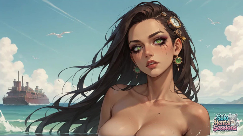 Solo Hentai Sessions: Solo Steampunk Sip Ocean Horizon Goddess