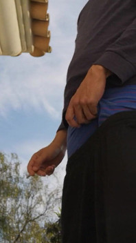 Hot Guy Caught Smoking and Sagging Outside (non-nude)