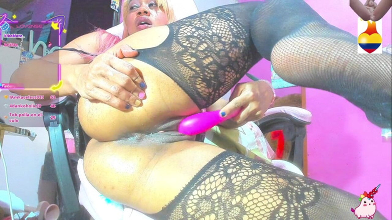 Barbychocolat: Anal amor masturbação sexy meias longas