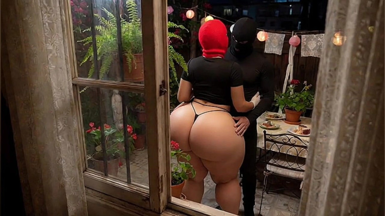 Animate golden: Awek berpantat besar dalam skirt kulit hitam diintip dan di...