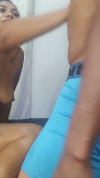 Lil Latina Slut Her GF Out to Her BBC BF