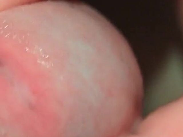 Closeup Hole Leaking and Swallowing Cum Dressed in Lingerie Stocking Filling Cup and Swallowing Own Sperm Wanking Uncut (Edge leak drip)