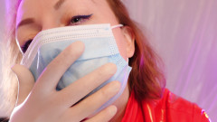 Arya Grander: Arya Grander - SFW video s chirurgickými rukavicemi ASMR - hot klip