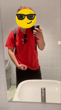 Jacking off in Parking Lot Bathroom in Antwerp