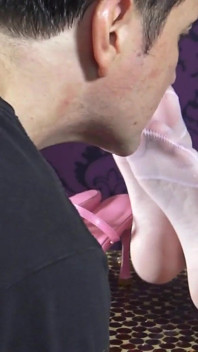 Blond Real Princess Nylons Foot Worshop and Footjob