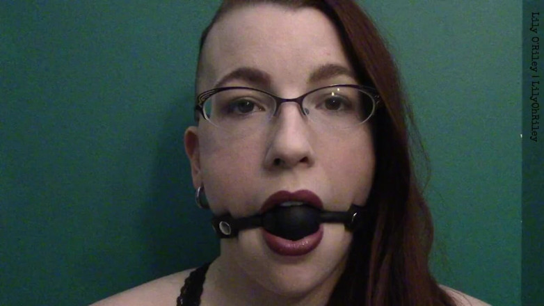 Lily O'Riley: Ballgag Staring