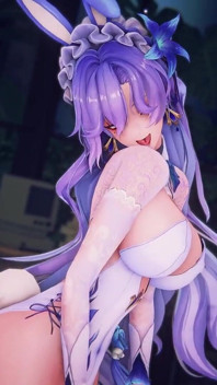 [MMD] Melekit; Bunny Girl; Tarian pangkuan; Melancap
