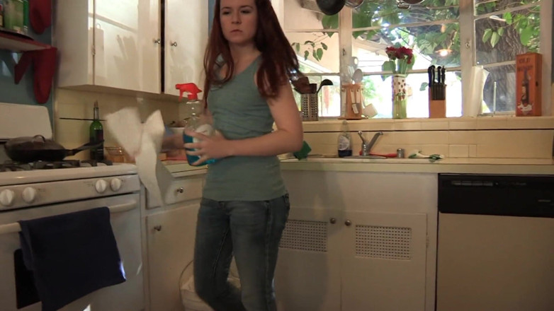 Lesbian Teen Stories: Horny lesbians get naked and finger each other in bed