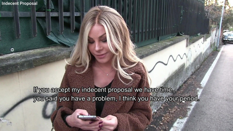 Indecent proposal: Непристойна пропозиція - гаряча заміжня італійська дівчина приймає і ламає свою дупу - англійські субтитри