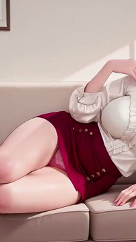 From Office to Hotel Bed, She Fixes Her Shirt While Locking Eyes with You