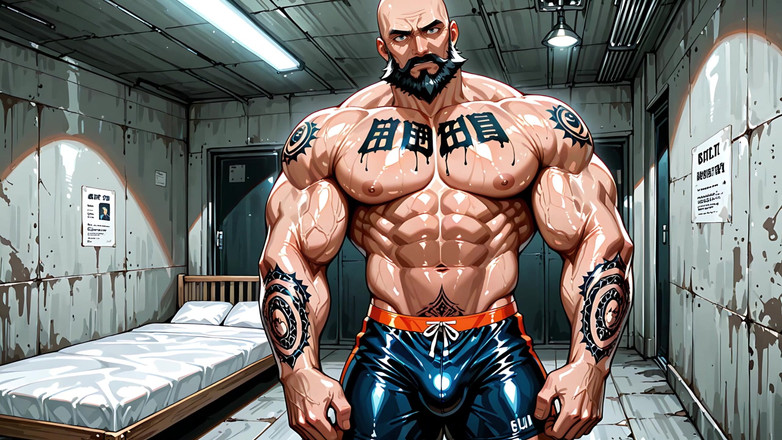 Erotic Man: Ai schwule muskelmänner mit großen beule