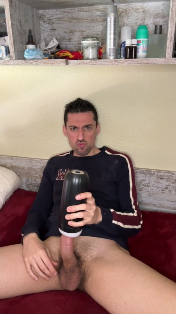 Liam Harding: Hot Stepdaddy Showing off Big Cock and Playing with Vibrator