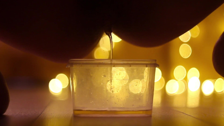 Hairypussyangel: Schöner natursekt-drink für meinen sklaven
