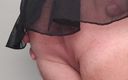 dragontrainer5: CD Trans Teases Strips Bra and Panties and Stockings Sheer...