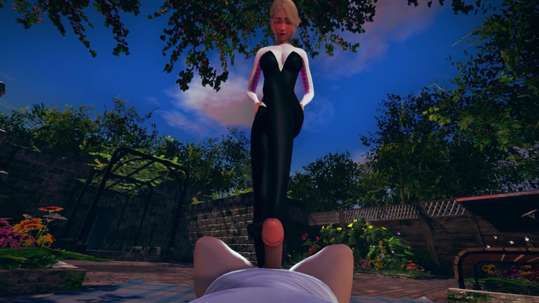 Waifu club 3D: Footjob Gwen Stacy