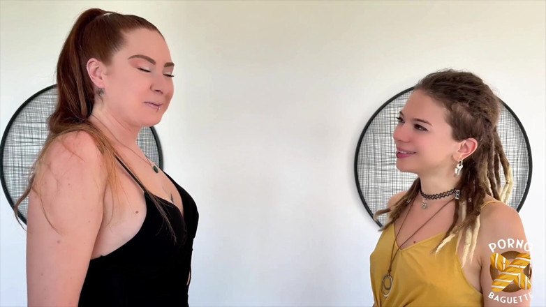 Porno Baguette: Eva and Lyia, Two Naughty Girls, Getting Banged so Hard!