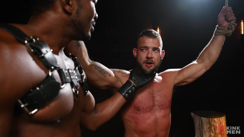 Bound gods: Meaty Beefcake Tryp Bates Ready to Take Sean Xavier's Massive...