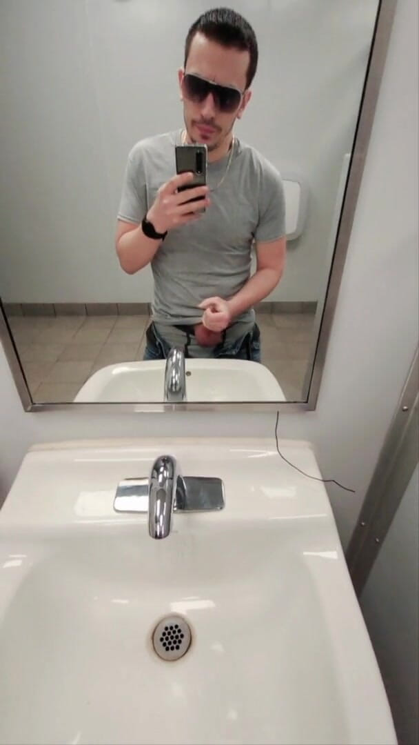 Ballbuster boi: Young Self Ball Buster Busts His Nuts in Walmart Bathroom