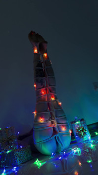 Just Me Pretending to Be Your Christmas Tree P.s. Feet Lovers Might Really Enjoy the Tease