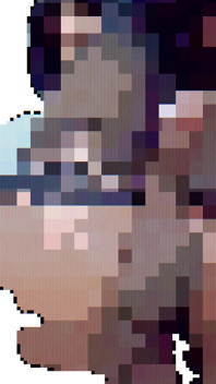 Trans Domme mind control - pixelated girlcock reprogramming a shemale uctívání ptáka POV